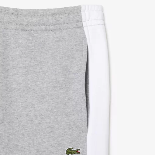 Lacoste Hosen & Shorts>Jogger Trainingshosen Mit Colourblock Heidekraut Grau / Schwarz / Weis Sj1