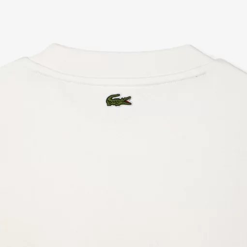 Lacoste Sweatshirts>Jogger-Sweatshirt Aus Baumwolle Mit Aufnaher Weis 70V