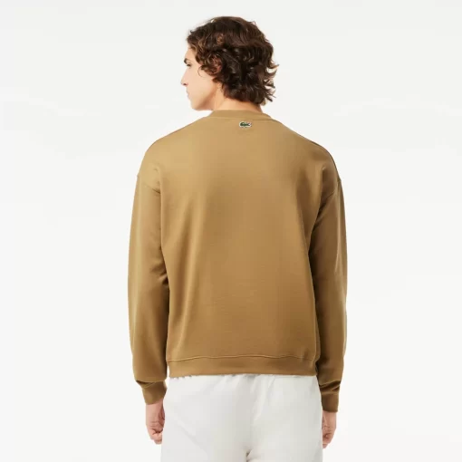 Lacoste Sweatshirts>Jogger-Sweatshirt Aus Baumwolle Mit Aufnaher Braun Six