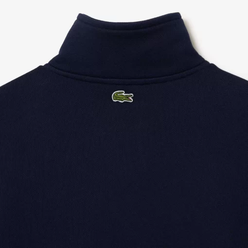 Lacoste Sweatshirts>Jogger-Sweatshirt Aus Fleece Mit Stehkragen Navy Blau 166