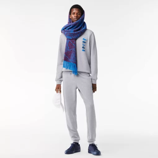 Lacoste Sweatshirts>Jogger-Sweatshirt Mit Croc-Aufdruck Heidekraut Grau Cca