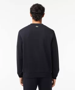 Lacoste Sweatshirts>Jogger-Sweatshirt Mit Croc-Aufdruck Navy Blau Hde