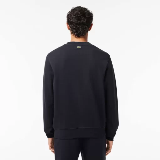 Lacoste Sweatshirts>Jogger-Sweatshirt Mit Croc-Aufdruck Navy Blau Hde