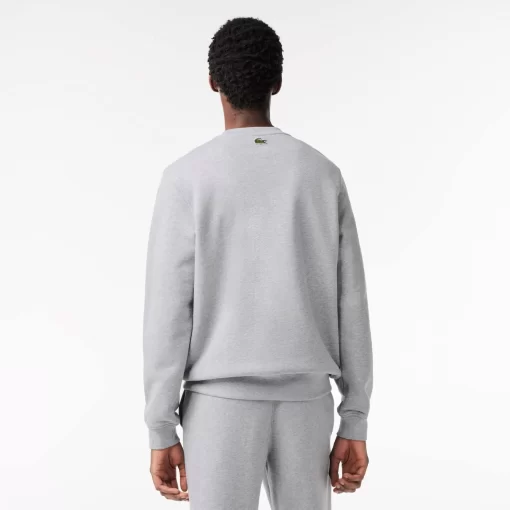 Lacoste Sweatshirts>Jogger-Sweatshirt Mit Croc-Aufdruck Heidekraut Grau Cca