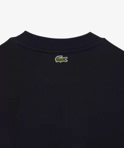 Lacoste Sweatshirts>Jogger-Sweatshirt Mit Croc-Aufdruck Navy Blau Hde