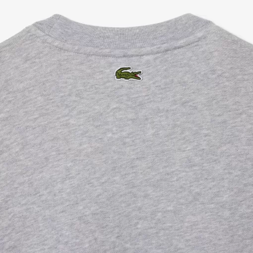 Lacoste Sweatshirts>Jogger-Sweatshirt Mit Croc-Aufdruck Heidekraut Grau Cca