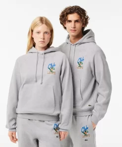 Lacoste Sweatshirts>Jogger-Sweatshirt Mit Kultigem Aufdruck Heidekraut Grau Cca