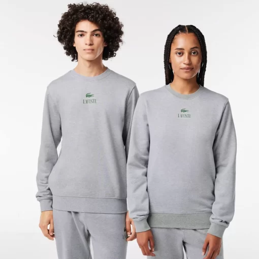 Lacoste Sweatshirts>Jogger-Sweatshirt Mit Signatur-Aufdruck Heidekraut Grau Cca