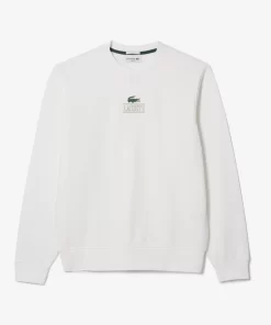 Lacoste Sweatshirts>Jogger-Sweatshirt Mit Signatur-Aufdruck Weis 001