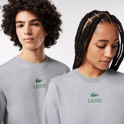 Lacoste Sweatshirts>Jogger-Sweatshirt Mit Signatur-Aufdruck Heidekraut Grau Cca