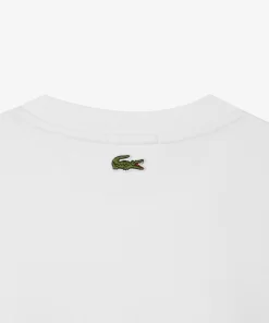 Lacoste Sweatshirts>Jogger-Sweatshirt Mit Signatur-Aufdruck Weis 001