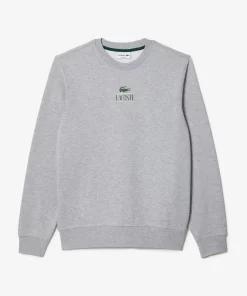 Lacoste Sweatshirts>Jogger-Sweatshirt Mit Signatur-Aufdruck Heidekraut Grau Cca