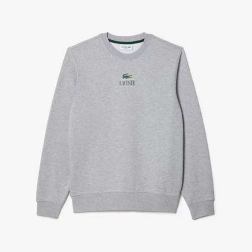 Lacoste Sweatshirts>Jogger-Sweatshirt Mit Signatur-Aufdruck Heidekraut Grau Cca