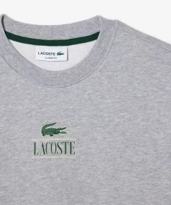 Lacoste Sweatshirts>Jogger-Sweatshirt Mit Signatur-Aufdruck Heidekraut Grau Cca