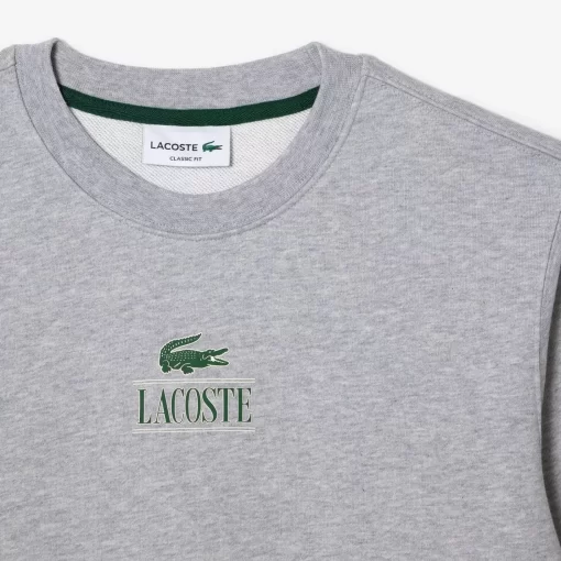 Lacoste Sweatshirts>Jogger-Sweatshirt Mit Signatur-Aufdruck Heidekraut Grau Cca