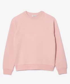 Lacoste Sweatshirts>Jogger-Sweatshirt Mit Stickerei Im Lassigen Schnitt Wasserlilie Rosa Kf9