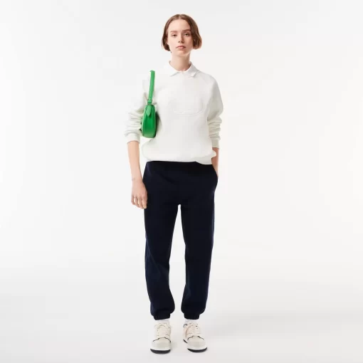 Lacoste Sweatshirts>Jogger-Sweatshirt Mit Stickerei Im Lassigen Schnitt Weis 70V