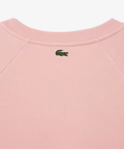 Lacoste Sweatshirts>Jogger-Sweatshirt Mit Stickerei Im Lassigen Schnitt Wasserlilie Rosa Kf9