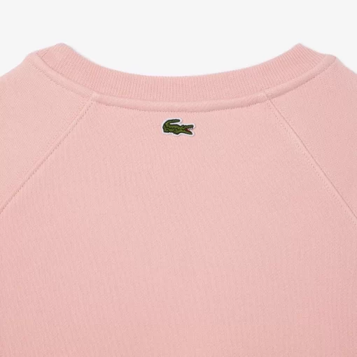 Lacoste Sweatshirts>Jogger-Sweatshirt Mit Stickerei Im Lassigen Schnitt Wasserlilie Rosa Kf9