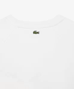 Lacoste Sweatshirts>Jogger-Sweatshirt Mit Stickerei Im Lassigen Schnitt Weis 70V