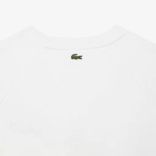 Lacoste Sweatshirts>Jogger-Sweatshirt Mit Stickerei Im Lassigen Schnitt Weis 70V