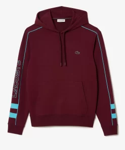 Lacoste Sweatshirts>Jogging-Hoodie Mit Kontrast-Detail Burgunder / Blau Ris