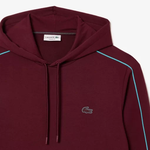 Lacoste Sweatshirts>Jogging-Hoodie Mit Kontrast-Detail Burgunder / Blau Ris