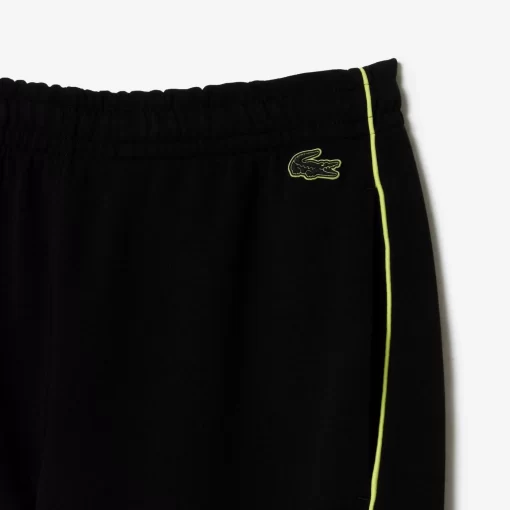 Lacoste Hosen & Shorts>Jogginghosen In Regular Fit Mit Stickerei Schwarz / Neongelb 6Vt