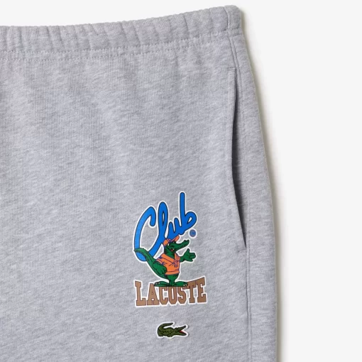 Lacoste Hosen & Shorts>Jogginghosen Mit Kultigem Aufdruck Heidekraut Grau Cca