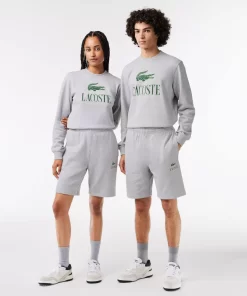 Lacoste Trainingsanzüge>Jogging-Shorts Mit Signatur-Aufdruck Heidekraut Grau Cca