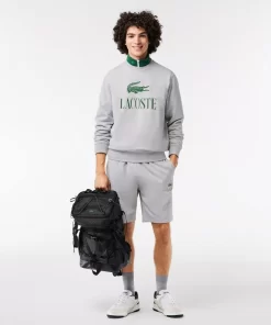 Lacoste Trainingsanzüge>Jogging-Shorts Mit Signatur-Aufdruck Heidekraut Grau Cca