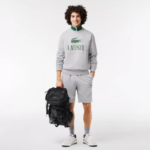 Lacoste Trainingsanzüge>Jogging-Shorts Mit Signatur-Aufdruck Heidekraut Grau Cca