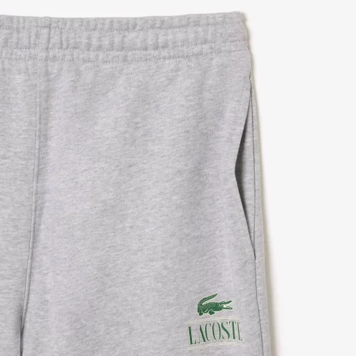 Lacoste Trainingsanzüge>Jogging-Shorts Mit Signatur-Aufdruck Heidekraut Grau Cca