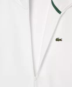 Lacoste Sweatshirts>Jogging-Sweatshirt Mit Logostreifen Und Reisverschluss Weis 001