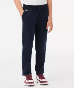 Lacoste Jungenkleidung>Jungen Chinos Aus Stretch-Baumwoll-Gabardine Navy Blau 166