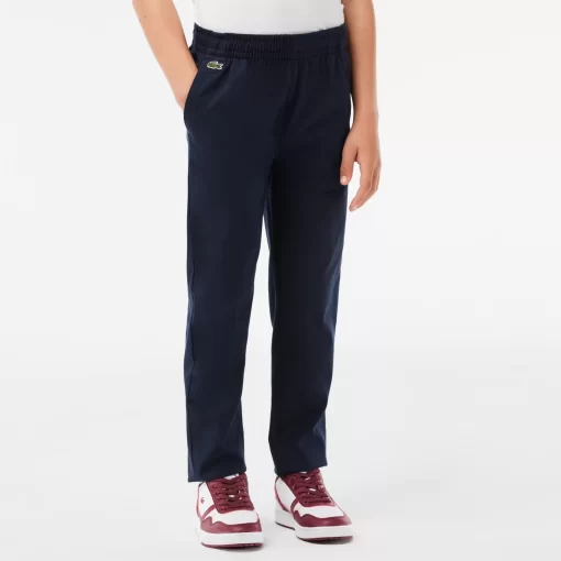 Lacoste Jungenkleidung>Jungen Chinos Aus Stretch-Baumwoll-Gabardine Navy Blau 166