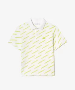 Lacoste Jungenkleidung>Jungen Poloshirt Aus Bio-Baumwolle Weis / Gelb Ug5