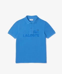 Lacoste Jungenkleidung>Jungen Poloshirt Aus Bio-Baumwolle Mit Logo Atherisches Blau L99