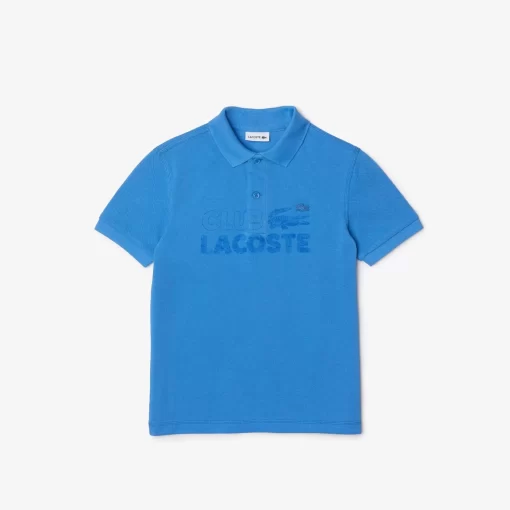 Lacoste Jungenkleidung>Jungen Poloshirt Aus Bio-Baumwolle Mit Logo Atherisches Blau L99