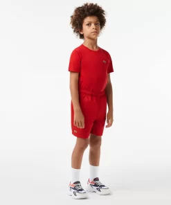 Lacoste Jungenkleidung>Jungen Sport Shorts Aus Diamant-Taft Rot 240