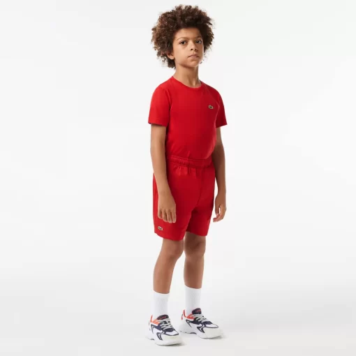 Lacoste Jungenkleidung>Jungen Sport Shorts Aus Diamant-Taft Rot 240