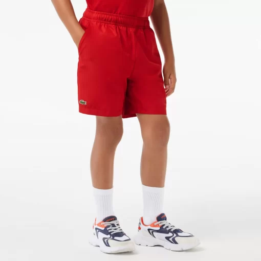 Lacoste Jungenkleidung>Jungen Sport Shorts Aus Diamant-Taft Rot 240