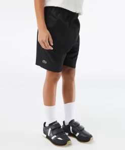 Lacoste Jungenkleidung>Jungen Sport Shorts Aus Diamant-Taft Schwarz 031