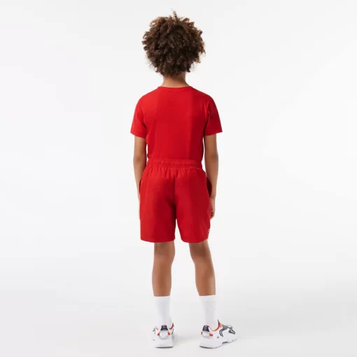 Lacoste Jungenkleidung>Jungen Sport Shorts Aus Diamant-Taft Rot 240