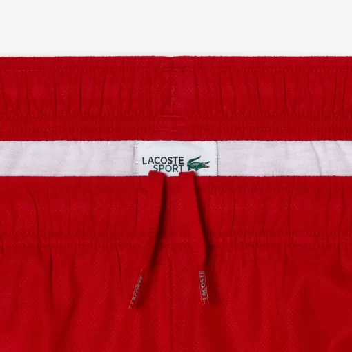 Lacoste Jungenkleidung>Jungen Sport Shorts Aus Diamant-Taft Rot 240