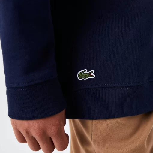 Lacoste Jungenkleidung>Jungen Sweatshirt Mit Geripptem Kragen Navy Blau 166