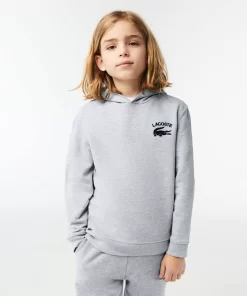 Lacoste Jungenkleidung>Jungen Sweatshirt Mit Kapuze Und Aufdruck Heidekraut Grau Cca