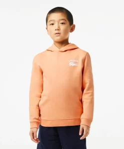 Lacoste Jungenkleidung>Jungen Sweatshirt Mit Kapuze Und Aufdruck Hell Orange Heb