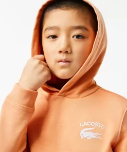 Lacoste Jungenkleidung>Jungen Sweatshirt Mit Kapuze Und Aufdruck Hell Orange Heb