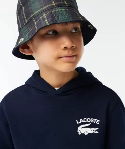 Lacoste Jungenkleidung>Jungen Sweatshirt Mit Kapuze Und Aufdruck Navy Blau 166